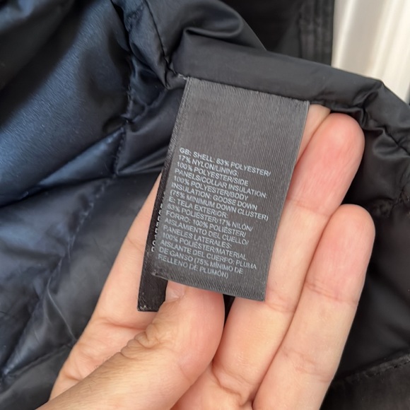 The North Face Flare 550 Goose Down Short Black Puffer Zip Up Ski Jacket, sz XS - Picture 14 of 16